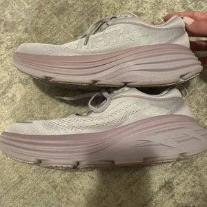 Lavender Hoka Bondi 8 Sneakers size 8
